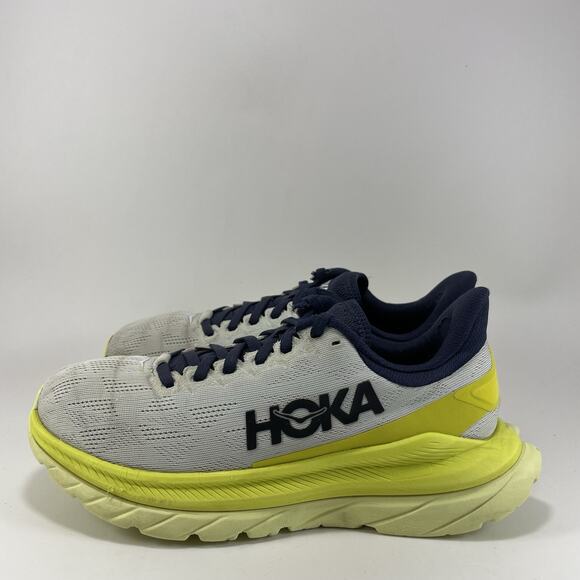 Hoka One One Mach 4 Running Shoes Womens Size 6.5 B White Citrus Sneakers - Picture 3 of 11